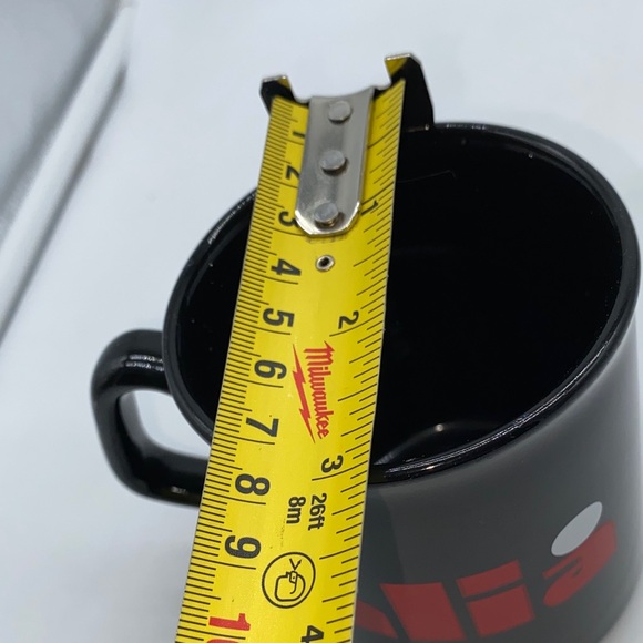 Black Coffee Mug with Red Alia Logo Ladies Clothing Store Advertising Vintage - Picture 8 of 9